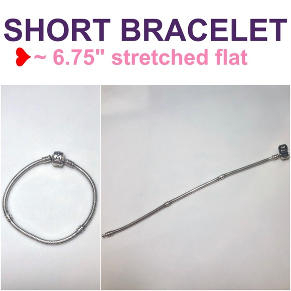 Pandora Sterling Silver Chain Link Clasp Bracelets - Picture 5 of 8